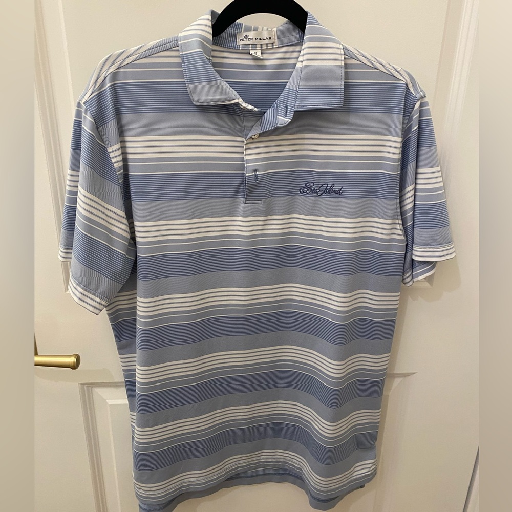 Peter Millar Summer Comfort Sea Island Polo Medium